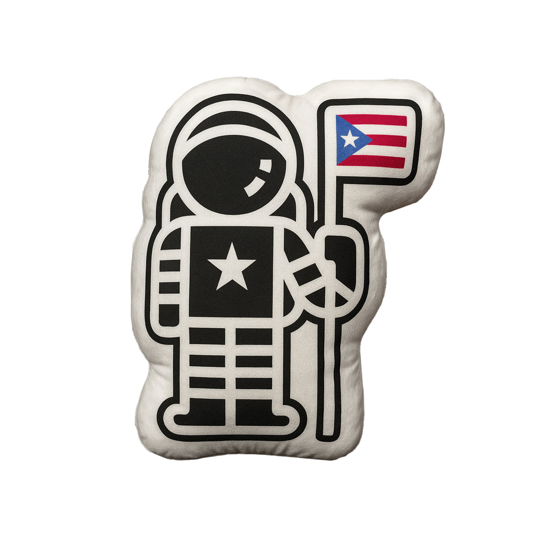 Astro Boricua Custom Shaped Pillow